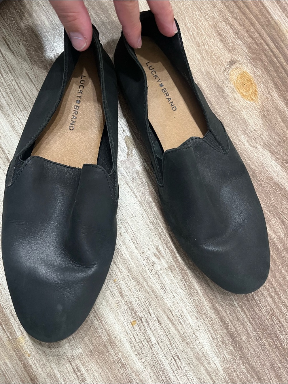 Lucky Brand Women’s Black Slip-On Flats